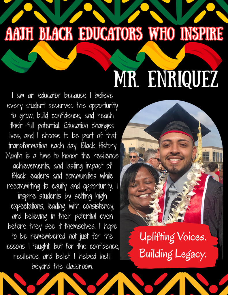 black history month spotlight - mr enriquez