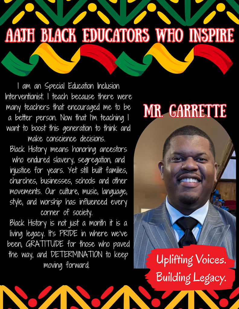 black history month spotlight - mr. garrette