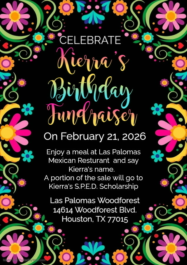 Scholarship fundraiser flyer