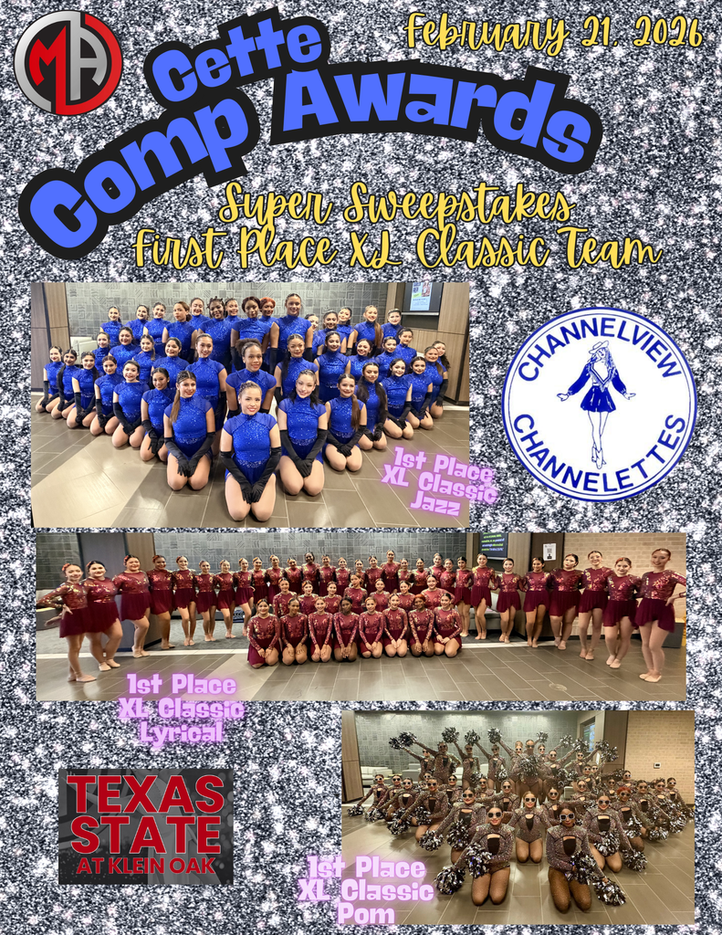 CETTE Comp Awards Feb. 21 2026 Super Sweepstakes pictures of our Channelettes. 