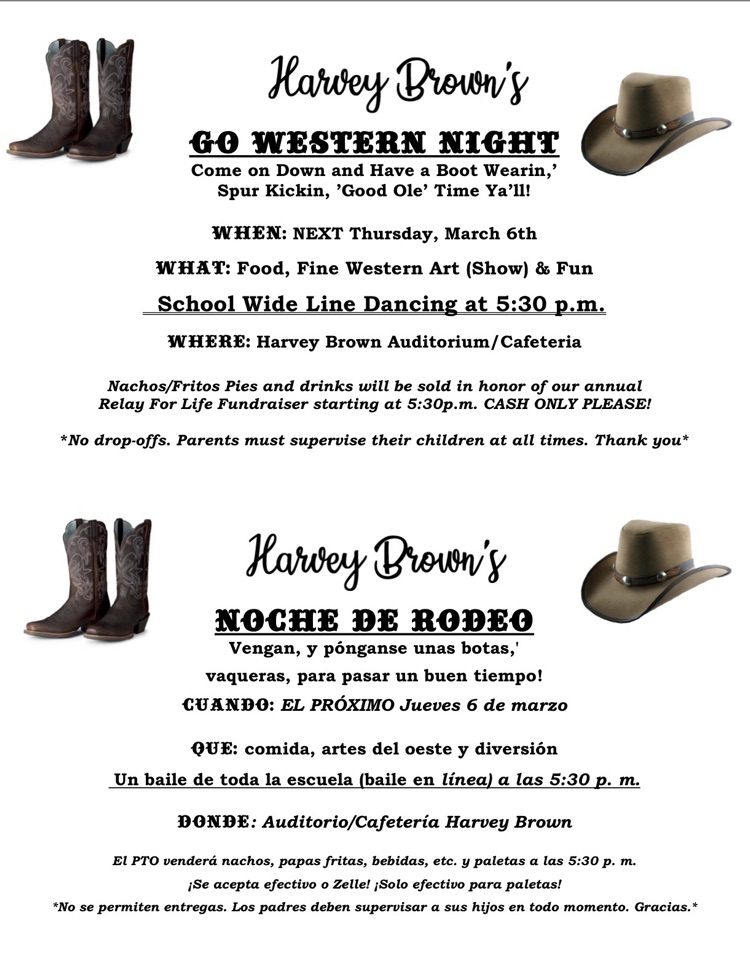 Go western night flyer