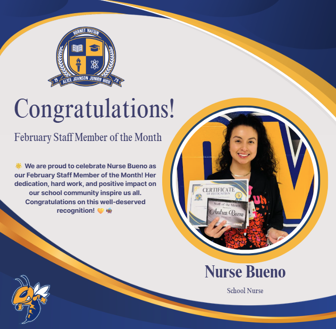 February Staff of the Month: Nurse Bueno 