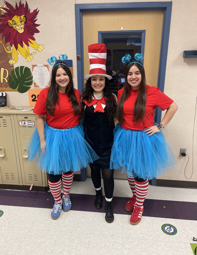 Students dressed up as Dr Seuss characters for Dr Seuss Week