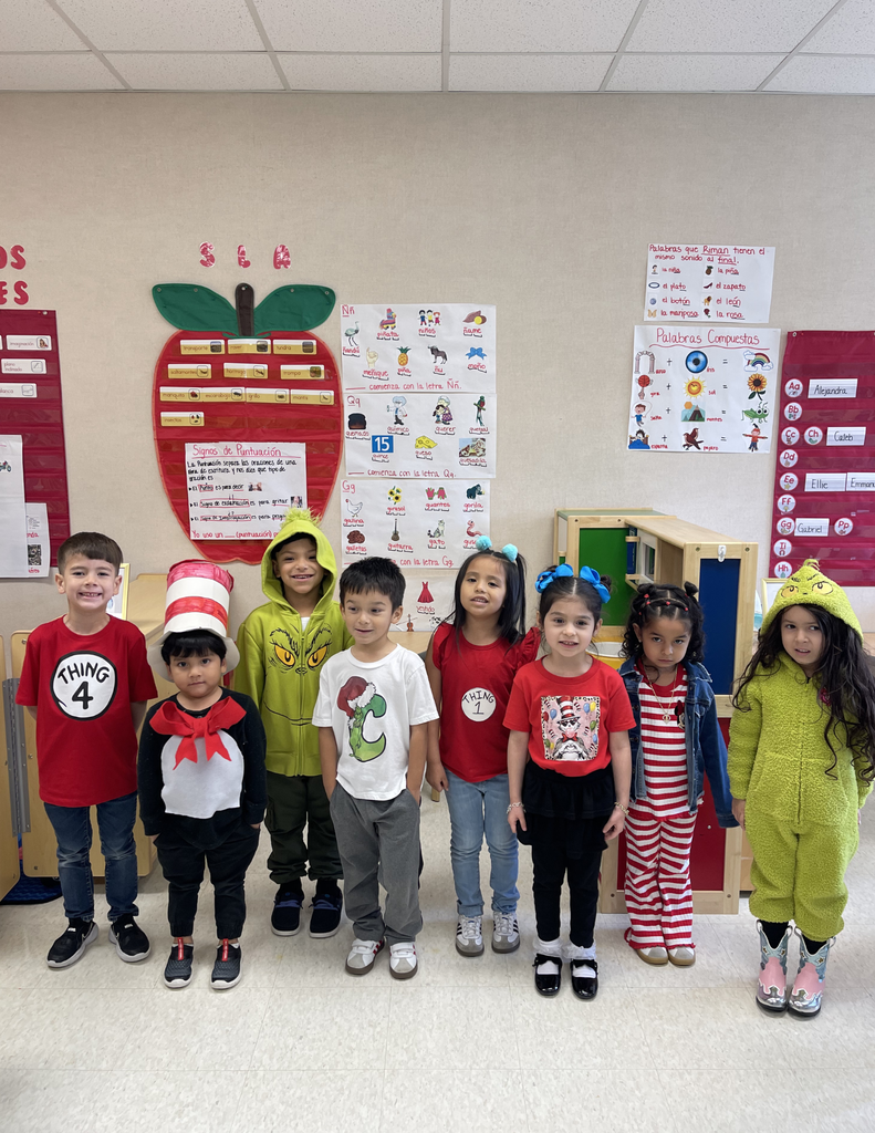 Students dressed up as Dr Seuss characters for Dr Seuss Week