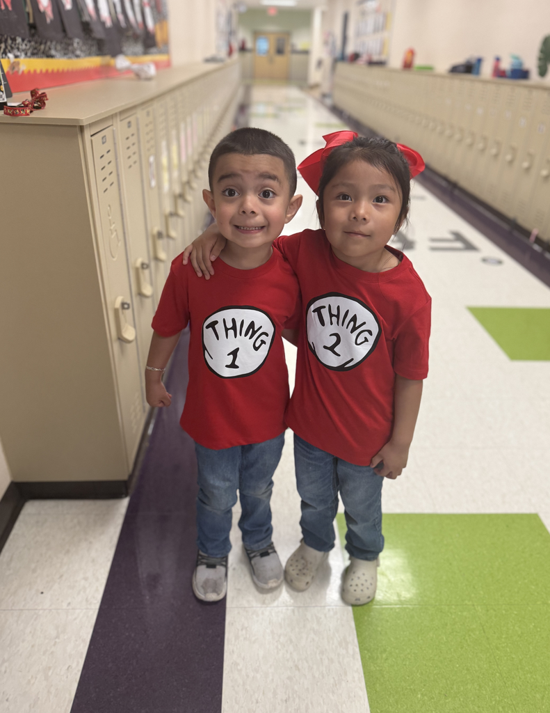 Students dressed up as Dr Seuss characters for Dr Seuss Week