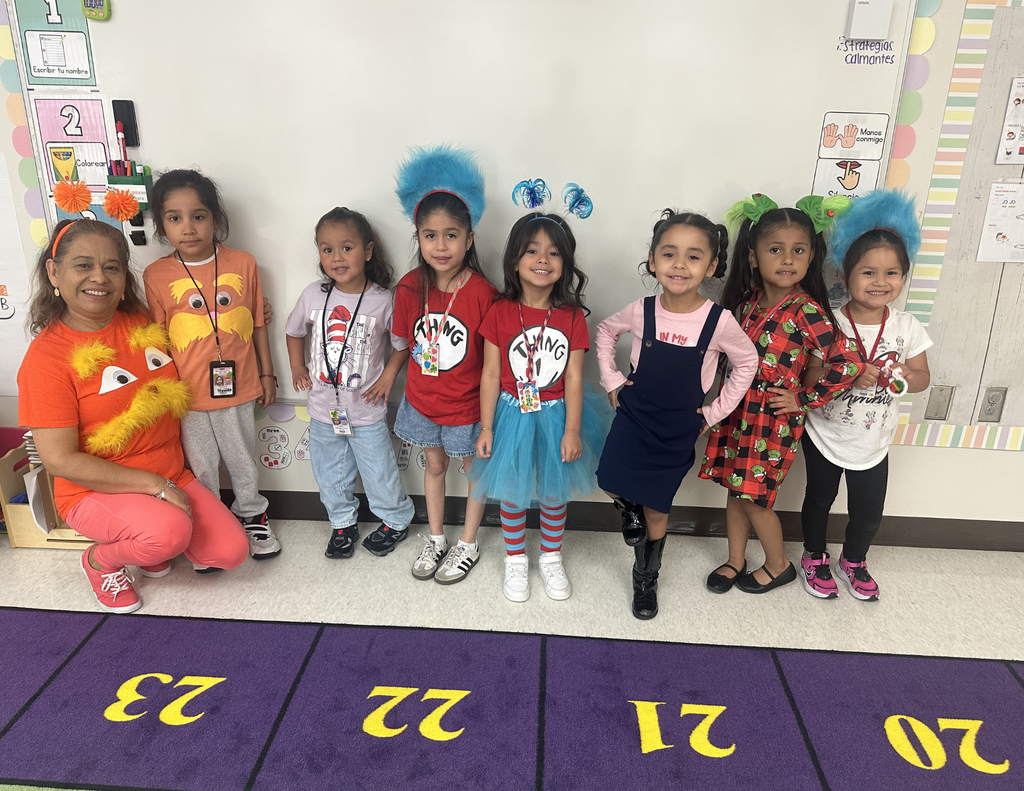 Students dressed up as Dr Seuss characters for Dr Seuss Week