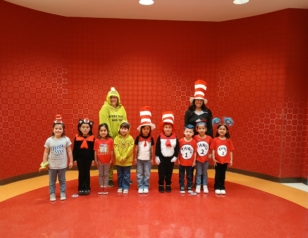 Students dressed up as Dr Seuss characters for Dr Seuss Week