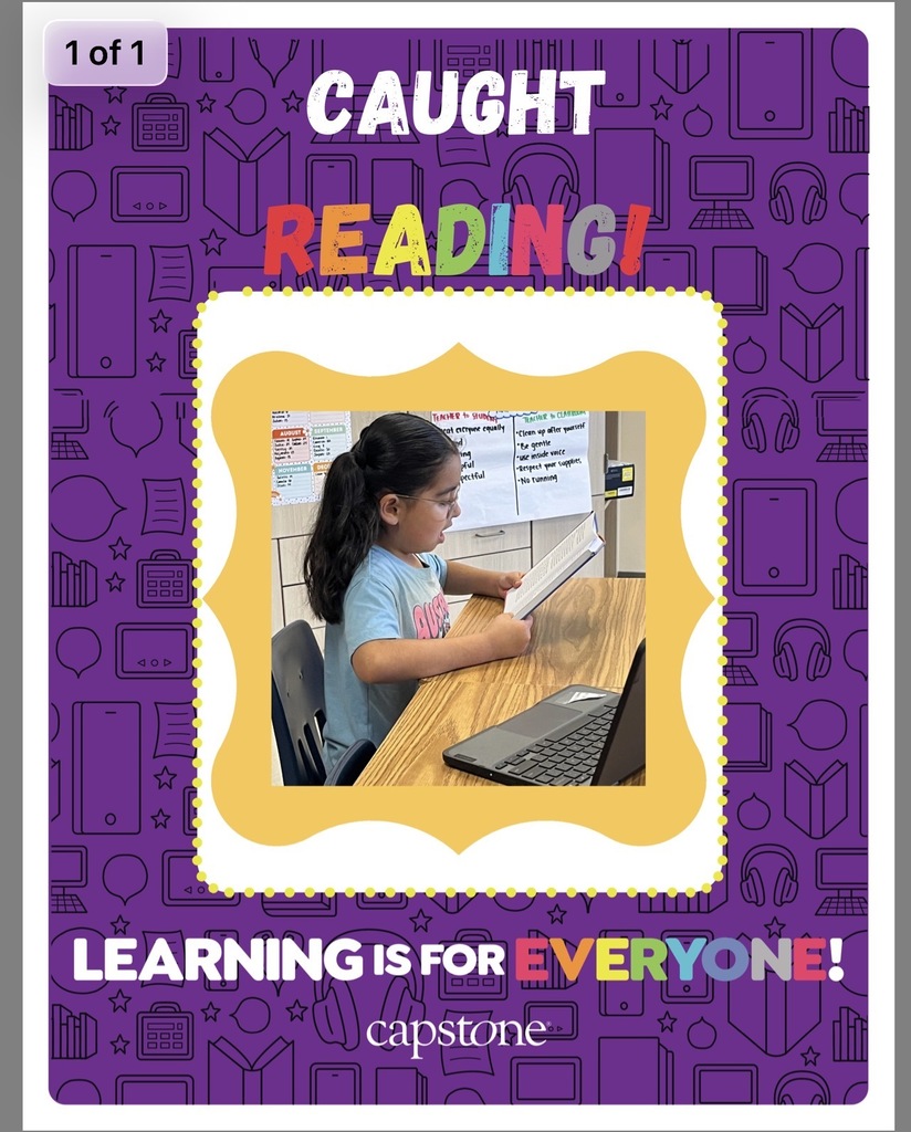 Caught reading picture of student read across America week