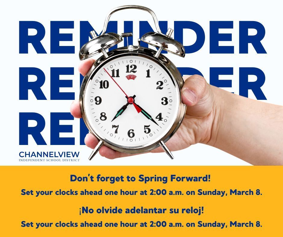 Reminder Graphic to Spring Forward