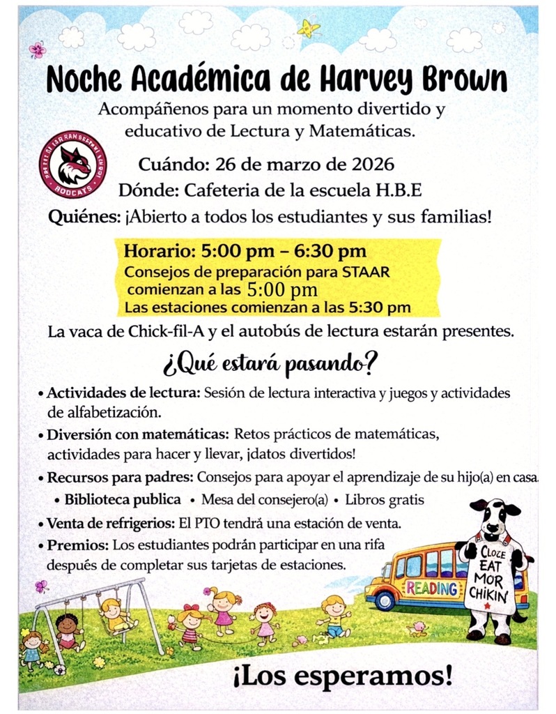 Academic night flyer 