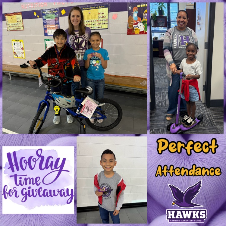 Perfect Attendance Giveaway Winners