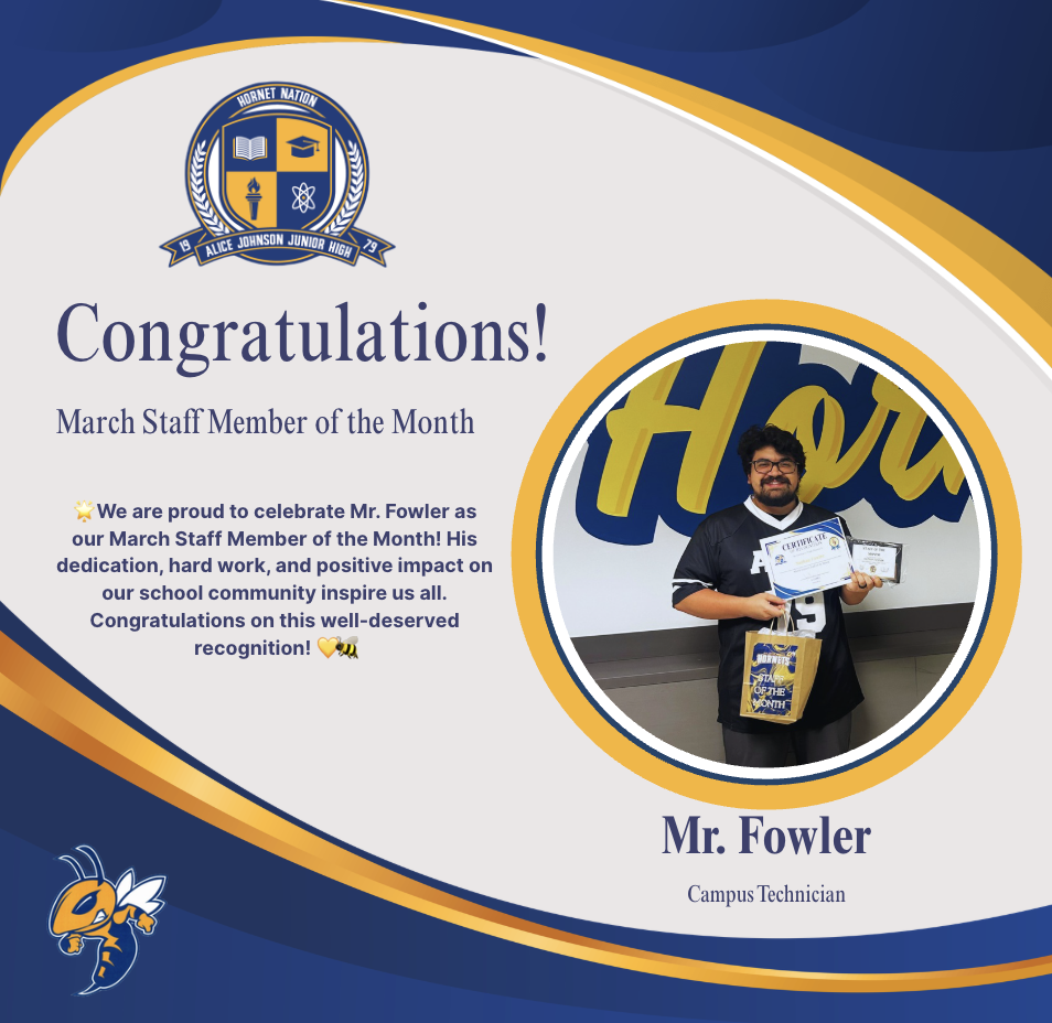 Fowler- March Staff of the Month