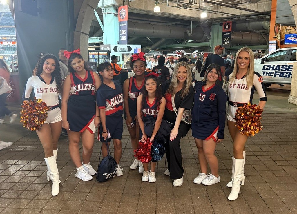 Cheerleaders with Astros Cheerleaders