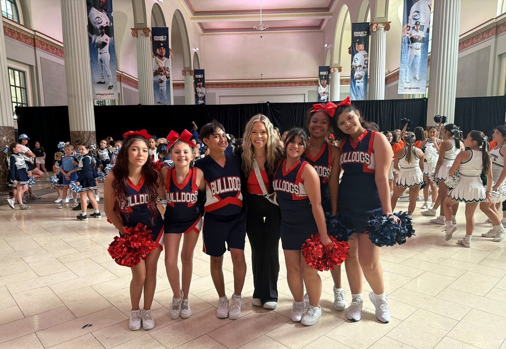 AAJH cheerleaders in uniform 