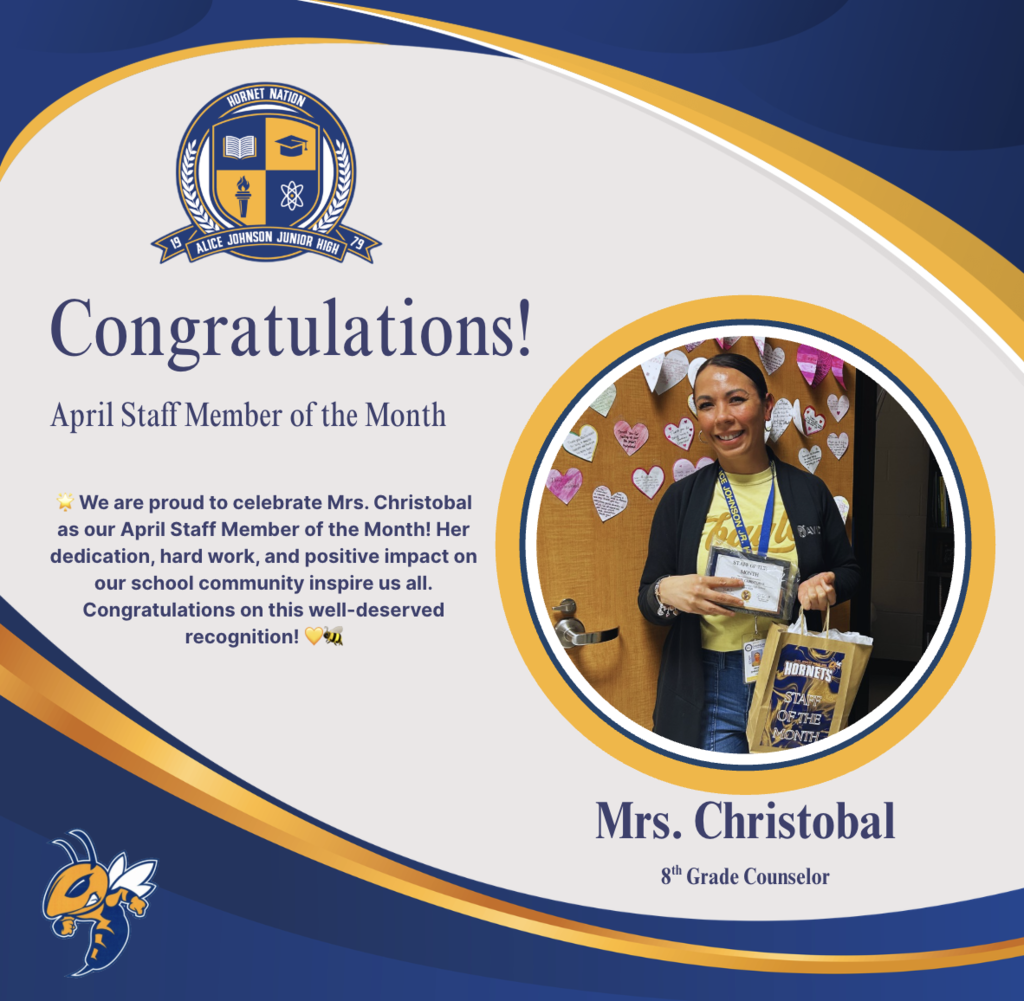 Christobal, April Staff of the Month
