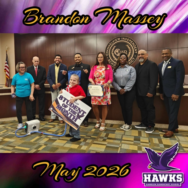 Hamblen Elementary May 2026 Student of the Month
