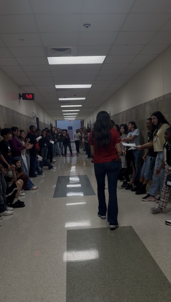 ms. vaca on her hallway