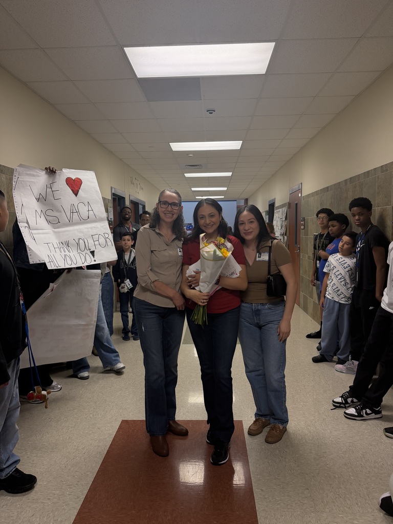 Ms. Vaca with her mom and sister