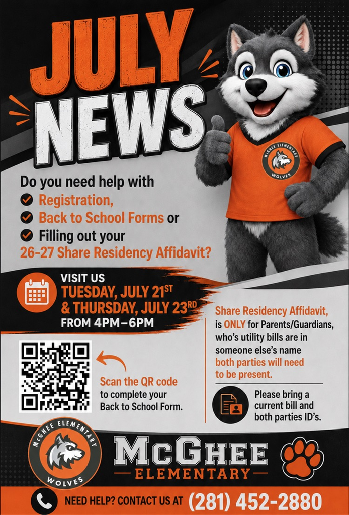 July news for McGhee campus,