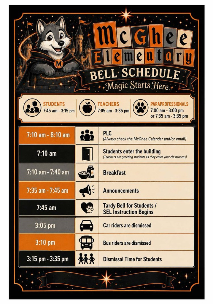 bell schedule 