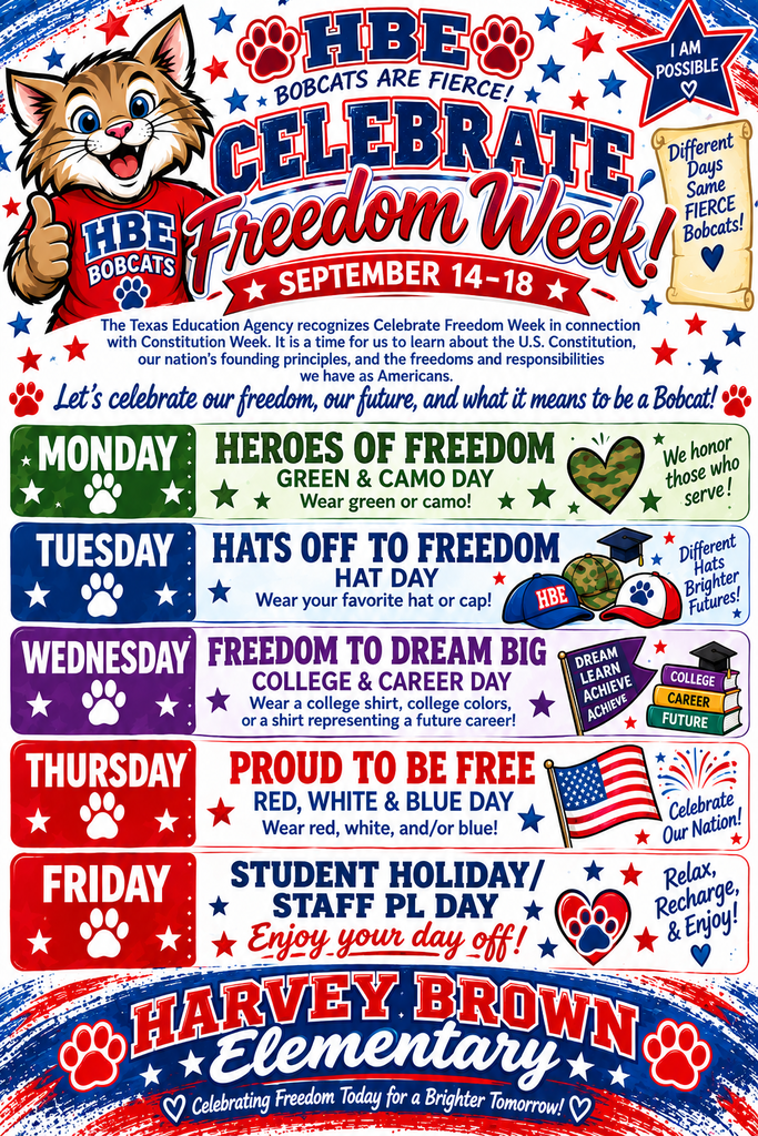 Freedom week flyer