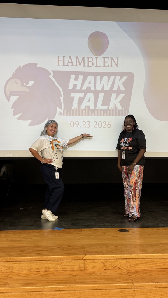 Hawk Talk - September 23, 2026 - Conversations with the Principal & Counselors