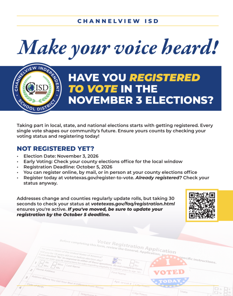 Make your voice heard flyer_Have you registered to vote in the November 3 elections? ENG
