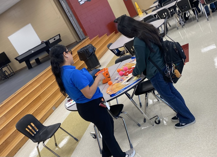 CYS worker talking to student