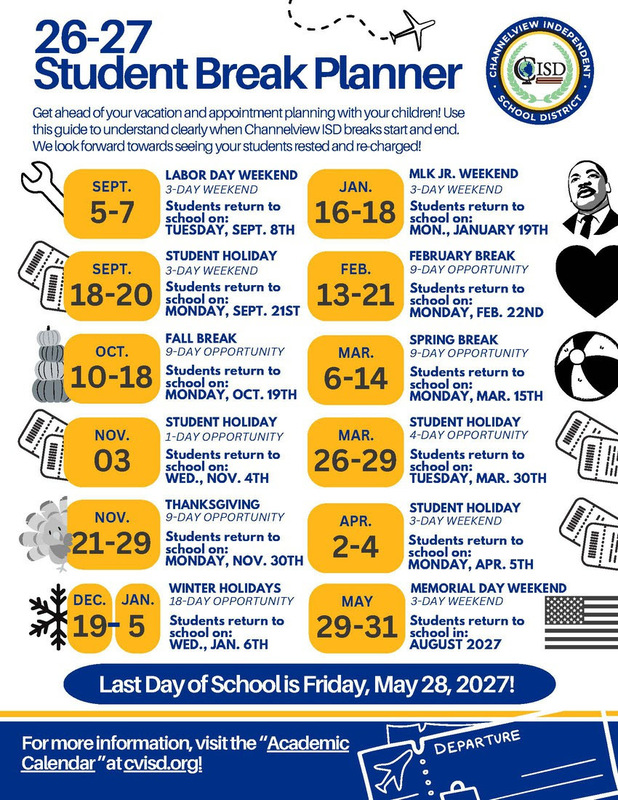 Student Break Planner
