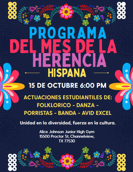 Hispanic Heritage- Spanish Flyer
