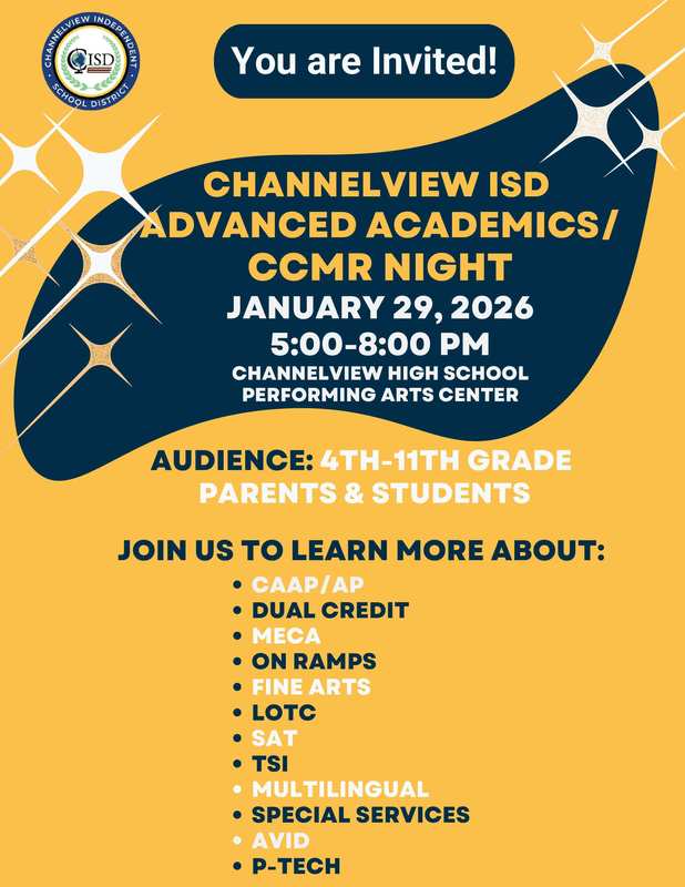 CISD Advanced Academics/CCMR Night Flyer