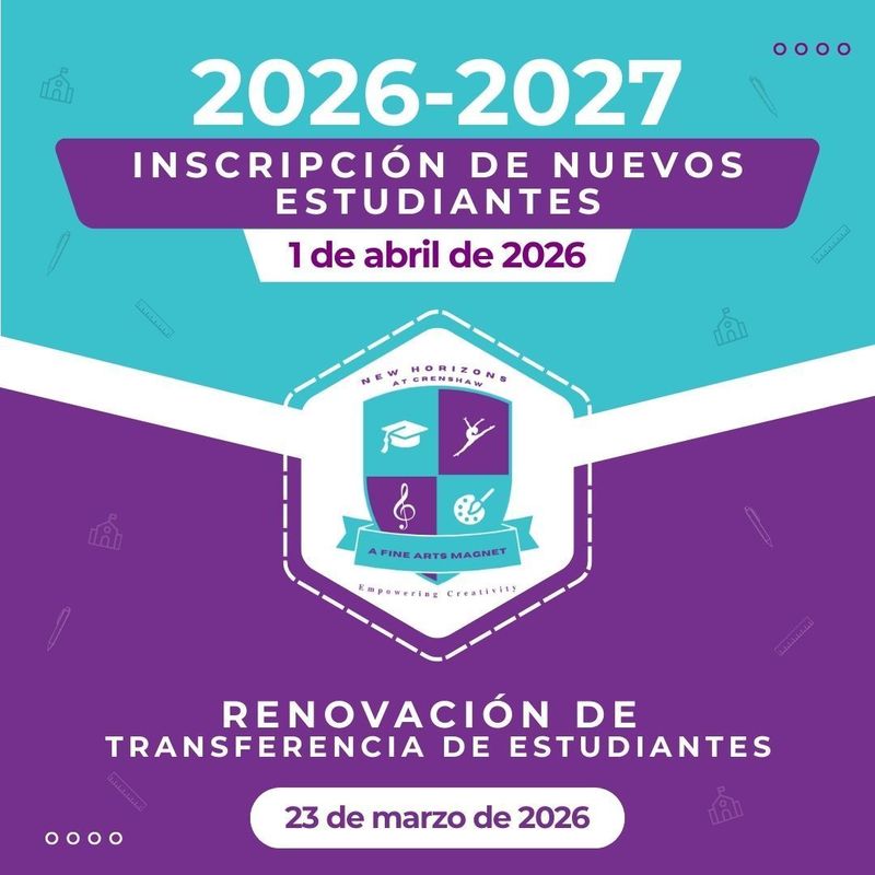 2026-2027 new student enrollment graphic