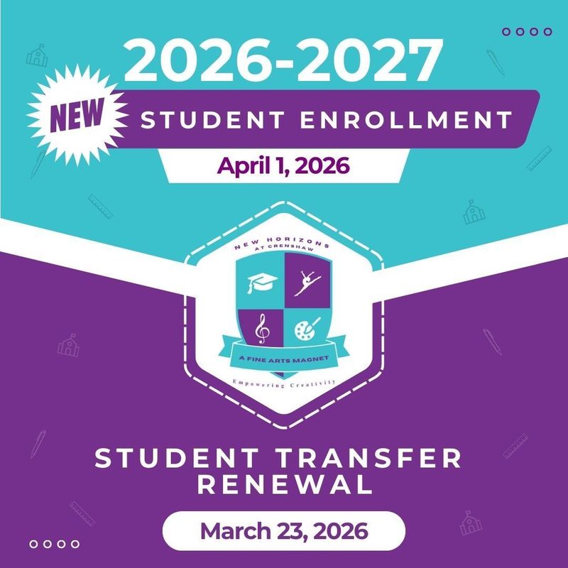 2026-2027 new student enrollment graphic