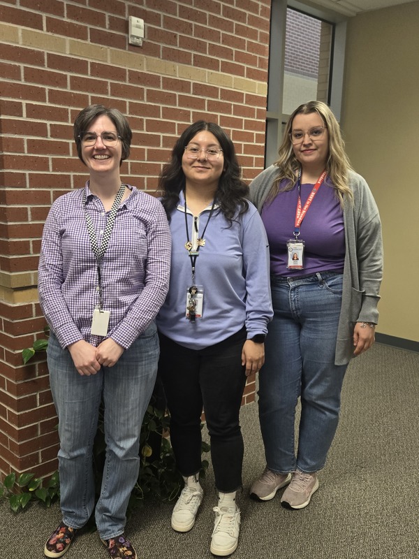 AAJH staff wearing purple shirts for Purple Up Day