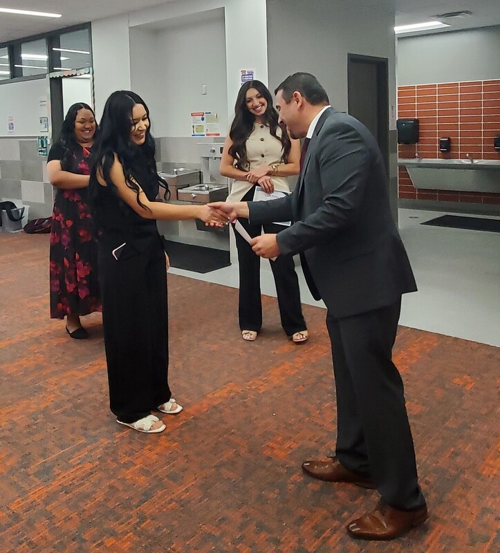 Mr. Lopez with new teacher