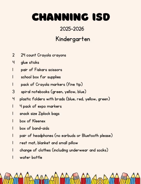 Kinder Supplies