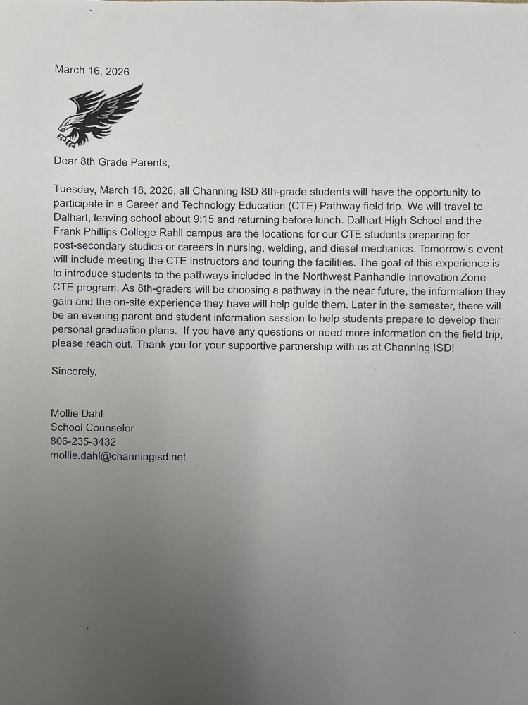 CTE parent letter