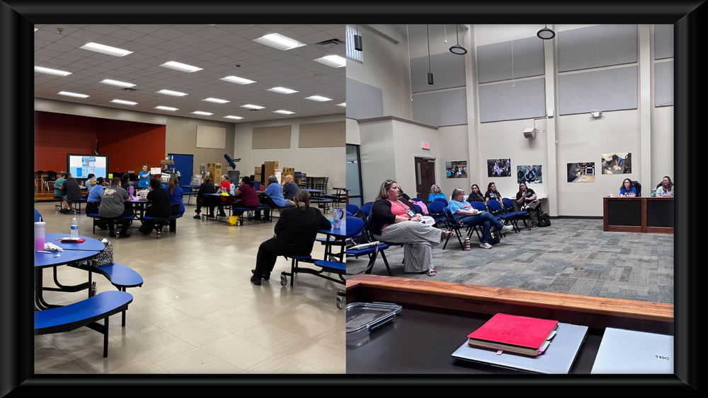 groups of staff gather for times of learning and collaboration