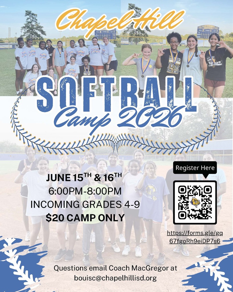 Softball camp flyer for 2026