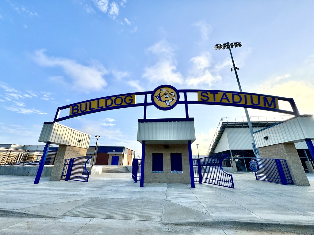 bulldog stadium gates in the morning