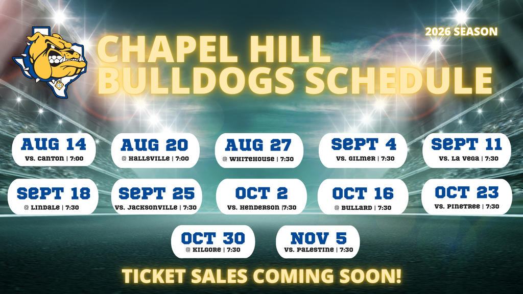 updated football schedule for the 2026 football season