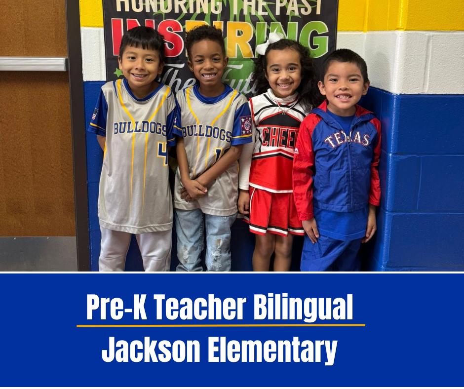 🍎 Join the Jackson Elementary family! Chapel Hill ISD is hiring a Pre-K Bilingual Teacher. We'd love to have you on our team! Apply today. www.chapelhilljobs.org #Chooseopportunity #Chapelhillisd