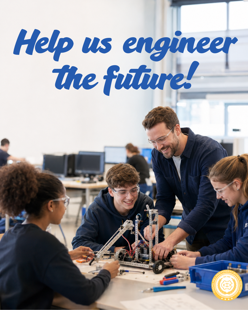 an engineer teacher helping students