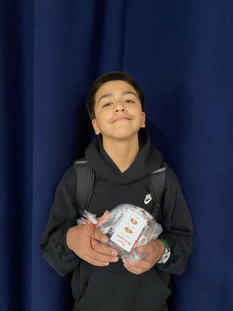 Jr high students with chick fil a bag