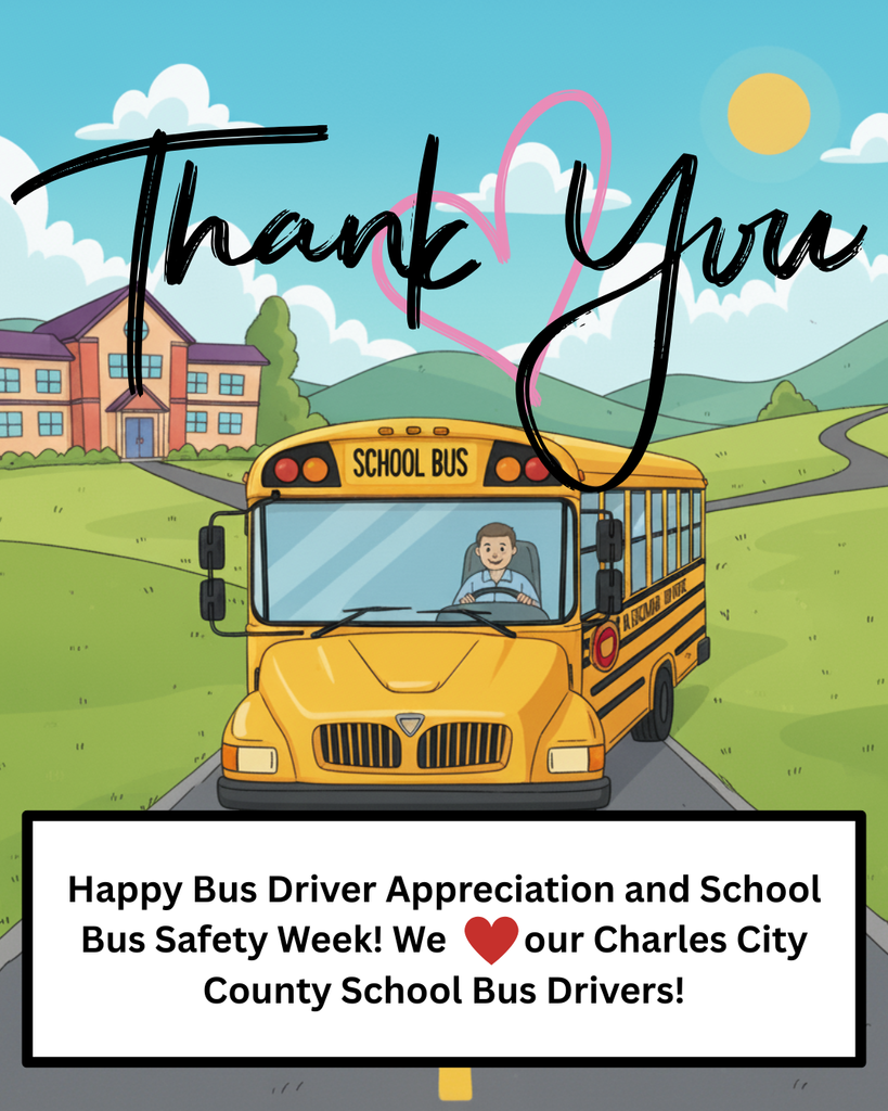 📢🚌 It's National School Bus Safety Week! Let's celebrate the exceptional Charles City County Public Schools Transportation Team! Your outstanding work, from the diligent care of our drivers to the essential efforts of our support staff and mechanics, is fundamental to the safe journey of our students. We are truly grateful for your dedication! #SchoolBusSafetyWeek #CCPSVA #EducateEngageEmpower
