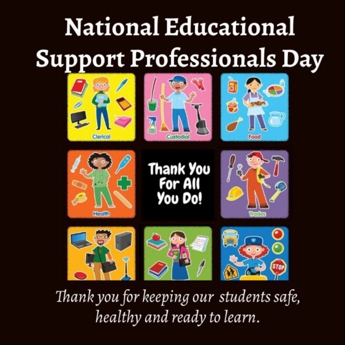 Happy National Educational Support Professionals Day! Today, we proudly celebrate the incredible individuals who are the heart of Charles City County Public Schools. Our Educational Support Professionals are the friendly faces who greet our students each morning, the steady hands that keep our schools running smoothly, and the caring adults who go above and beyond to support every child, every classroom, and every staff member.  From our office staff, bus drivers, cafeteria teams, custodians, paraprofessionals, technology support, and so many others—you are the glue that holds our school community together. Your dedication, patience, and love create a safe, welcoming environment where students can learn, grow, and thrive.  Today and every day, we are grateful for your service, your heart, and the countless ways you make a difference. Thank you for all you do for our Tiger community! 💛💙