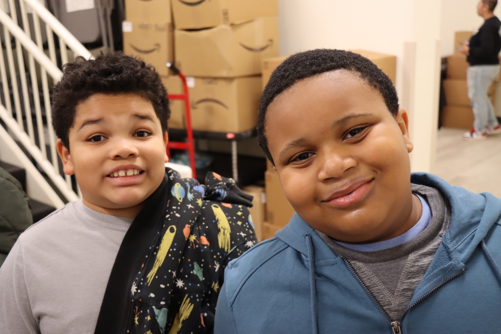 two students posing for picture