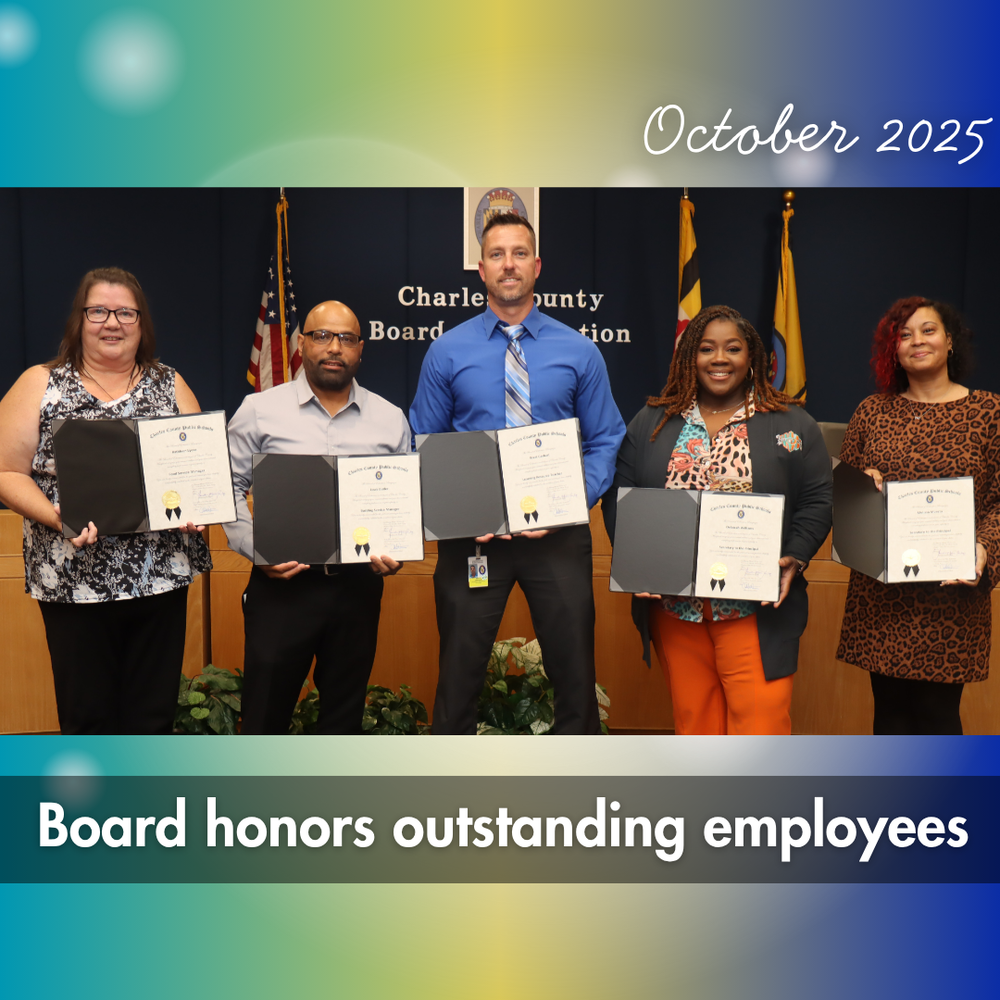 five staff members recive awards