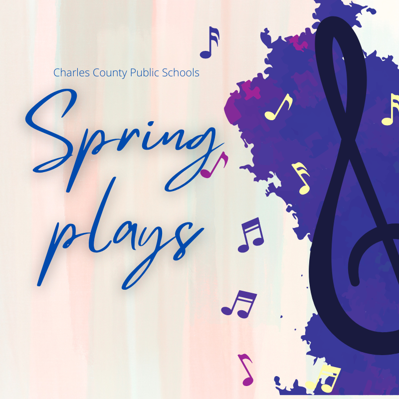 a musical clef with the words "sping plays"
