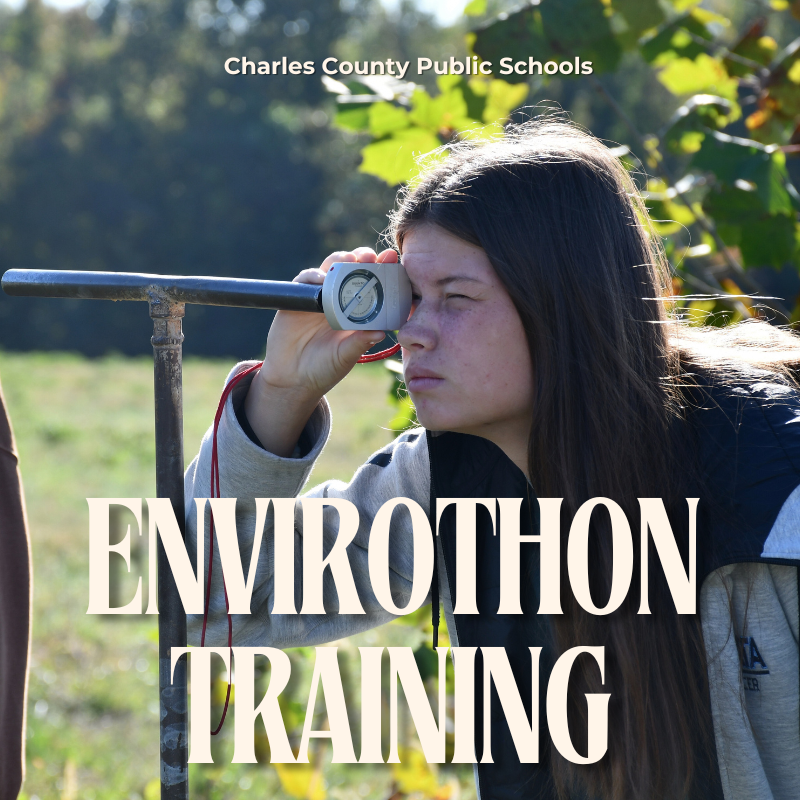 student using tool in field